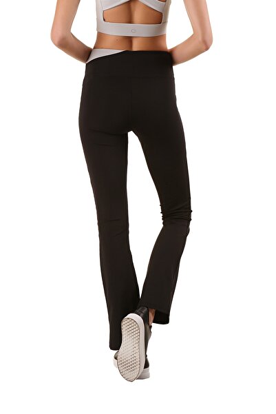 GRAB Wide Leg Black Sports Leggings