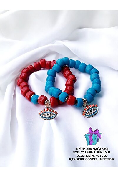 bizizmoda زجاج الطابق السفلي حبة سحر عين الشر حبة سوار عين الشر مطرز سوار