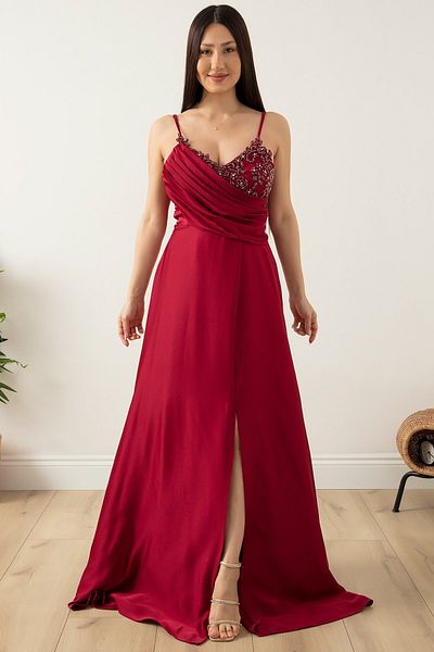 PULLIMM ROCHIE CU BRETELE CREP SATIN 13415
