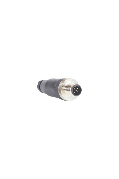 M12 5 Pin B Kodlu Erkek Seyyar Konnektör