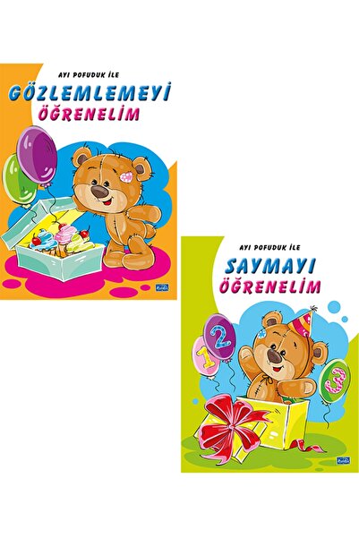 Parıltı Yayıncılık Let's Learn Observation and Learn to Count with Bear Fluff...