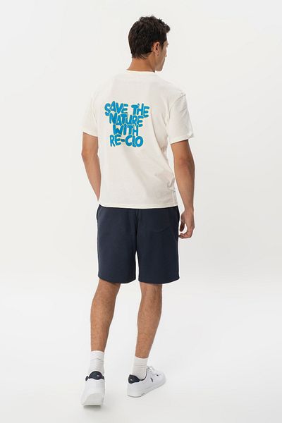 Re-clo Back Tee, Organic Cotton T-shirt with Front and Back Print Detail