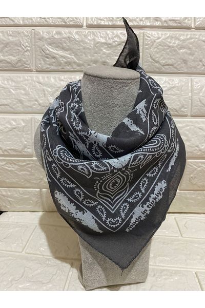 sema aksesuar Unisex Ethnic Patterned Cotton Scarf - Bandana