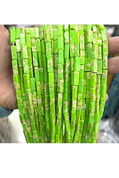 RLX BUJİTERİ الحجر الطبيعي المسطح فاراسايت الأخضر - مادة المجوهرات