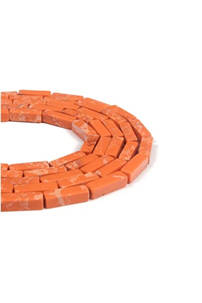 RLX BUJİTERİ Естествен камък плосък варазит оранжев - материал за бижута