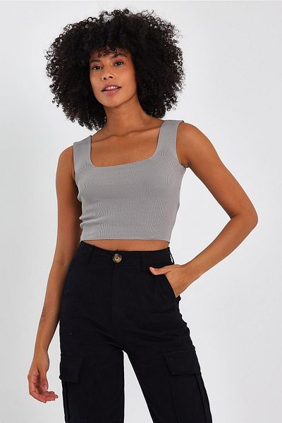 ALEXANDERGARDI ALEXANDERGARDİ SQUARE COLLAR CROP ATHLETE (A90779-S)