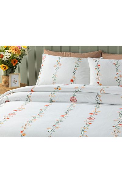 English Home Romantic Line Digital Printed Soft Cotton Single Duvet Cover Set 160x220 Cm Light Pink