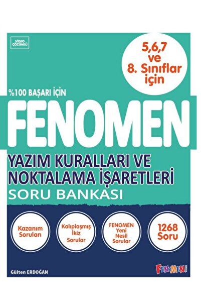 Gama Yayınları FENOMEN YAZIM KURALLARI VE NOKTALAMA İŞARETLERİ SORU BANKASI (...