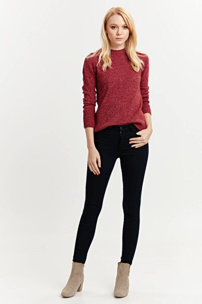 LC Waikiki Γυναικείο παντελόνι σε μπλε ναυτικό χρώμα - 8W6015Z8