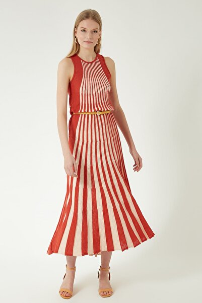 JOIN US Rochie de damă din tricot plisat cu gresie JU8S415