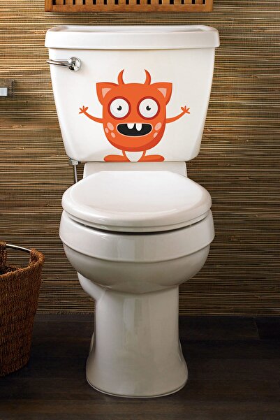 Tilki Dünyası Red Monster Toilet Seat and Bathroom Sticker REDMNSTR01