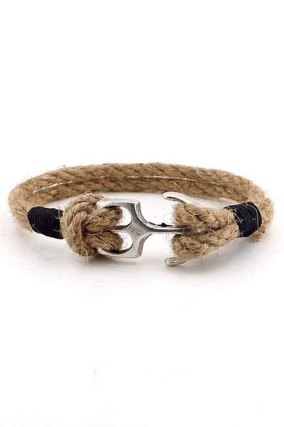 Solfera Men's Anchor Sailor Sailor Rope Bracelet BT433