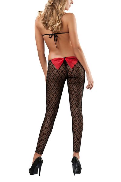 Siyah İnci Women's Black Body Socks Lacy 1570