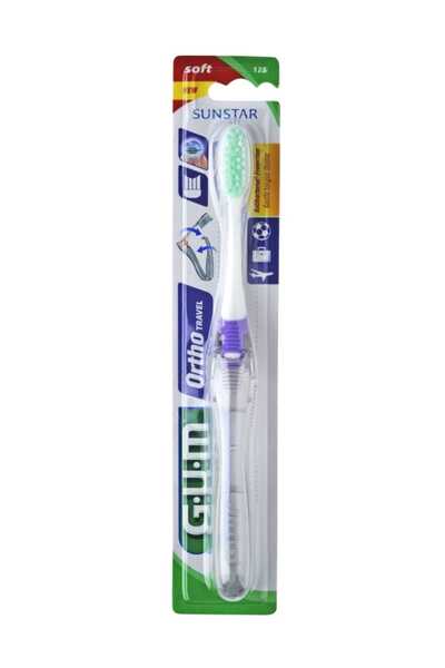 GUM Ortho Travel Soft Toothbrush 070942501255