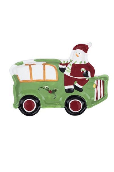 Tantitoni Ceramic Red Car Plate - 20 Cm Santadıh65117A