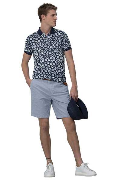 Lufian Akis Smart Erkek Polo Tişört Lacivert