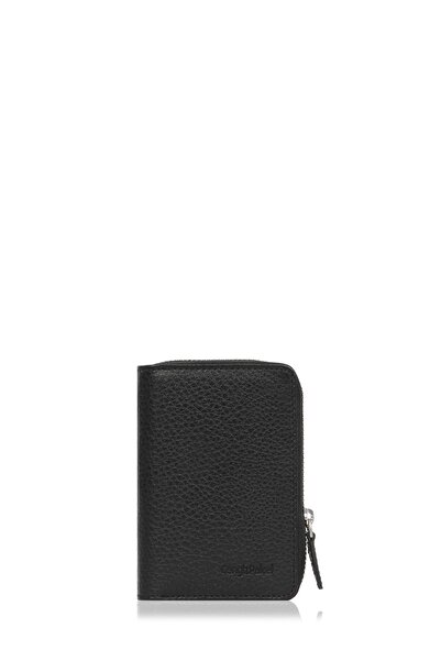 CENGİZ PAKEL Leather Black Women's Wallet 13694