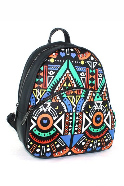 Housebags Μαύρο ριγέ γυναικείο σακίδιο πλάτης 137