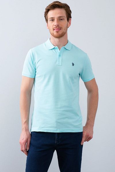 U.S. Polo Assn. Ανδρικό μπλουζάκι πόλο με λαιμόκοψη G081GL011.000.739379