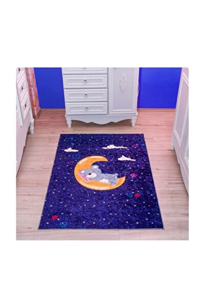 Tatlı Rüyalar Bebek Halısı 120x180 Lacivert