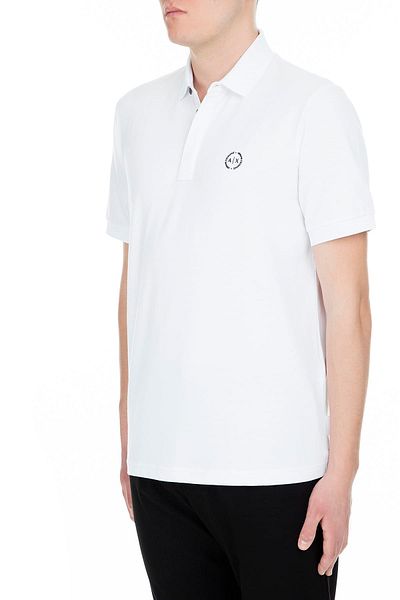 Armani Exchange Ανδρικό λευκό μπλουζάκι παράδοση με αριθμό μοντέλου 8NZF91 ZJ81Z