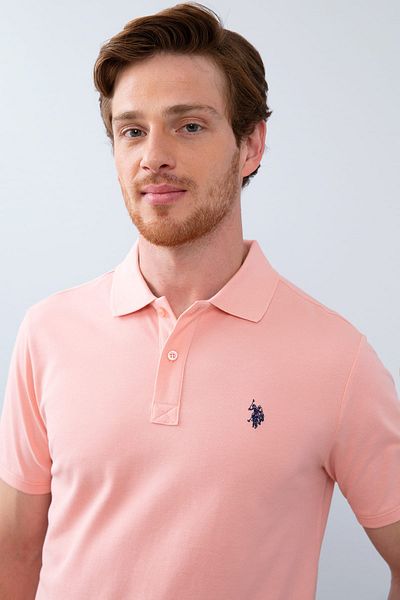 U.S. Polo Assn. Ανδρικό μπλουζάκι πόλο με λαιμόκοψη G081GL011.000.739379
