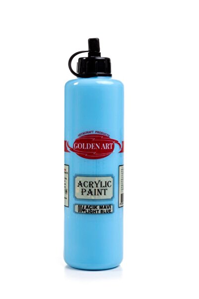 Eshel Golden Art Akrilik Boya 500ml - 004 Açık Mavi