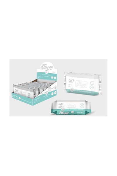Sleepy Patient Body Cleaning Wet Wipes 50 Sheets XL 12 Set (2Pk*6)