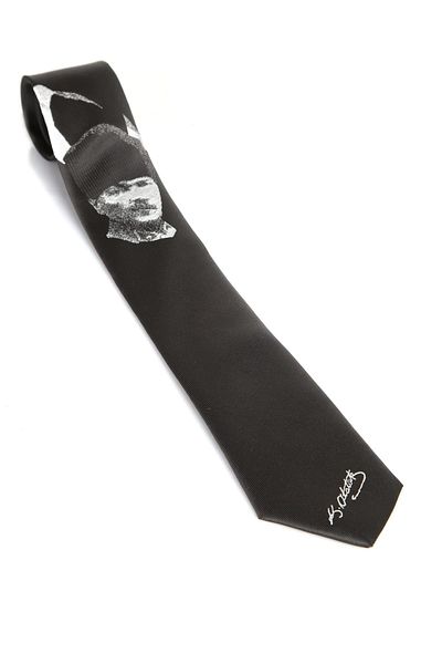 Gaffy Ataturk και υφαντή μαύρη γραβάτα με μοτίβο υπογραφής - AK-13