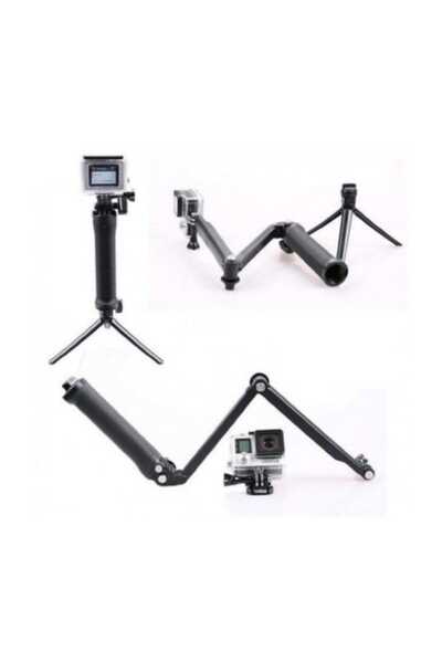 Gplus Aksiyon Kamera 3 Yollu Katlanır Monopod Stand Selfie Çubuğu GP238