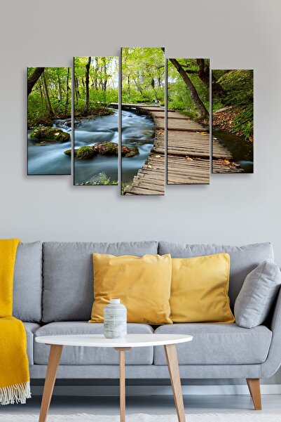 Tablo Center 5 Parçalı 120x60cm Mdf Tablo