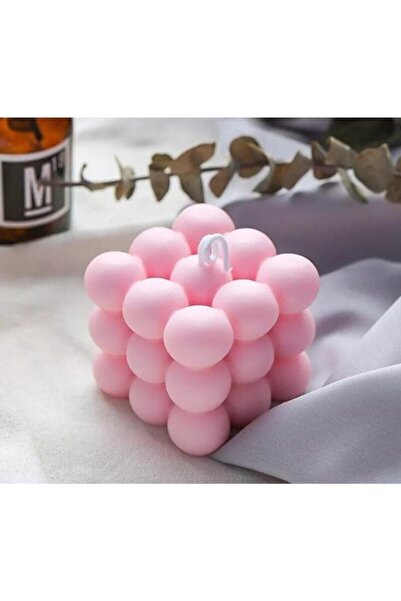 Genel Markalar Doğal Soya Wax Pembe Yasemin Kokulu Bubble Hand Made Mum