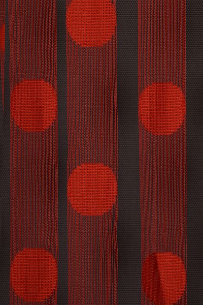 AKÇA TEKSTİL Polka Dot Model Red Color Rope Curtain