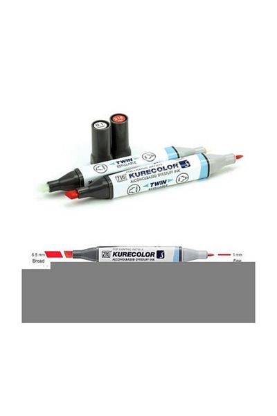 Zig Kurecolor Twin S Graphic Drawing Pen 104 Mid Yellow