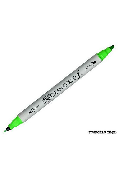 Zig Clean Color F Tcs-6000t 002 Fl Orange Double Sided Pen