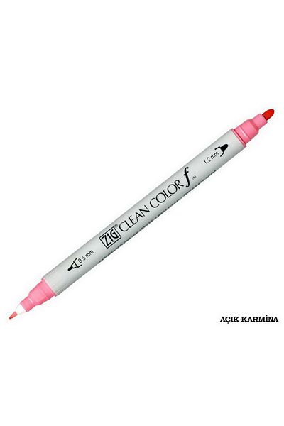 Zig Clean Color F Tcs-6000t 021 Light Carmine Double Sided Pencil