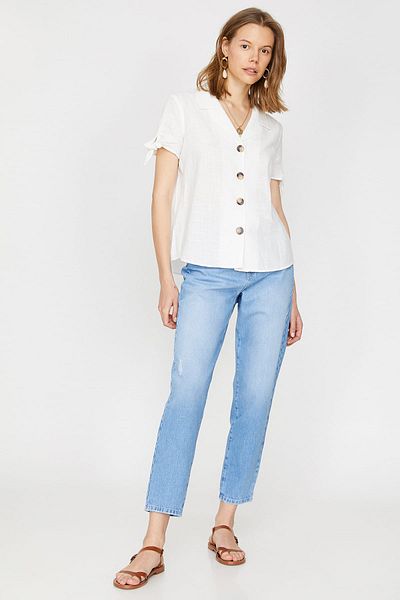 Koton Women's Indigo Jean 9YAK47398MD