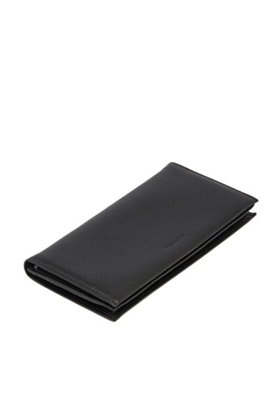 Tergan Portofel bărbătesc din piele naturală, piele neagră S1CE00001549