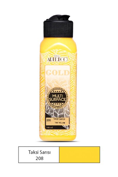 Artdeco Gold Multi Surface Akrilik Boya 140 ml. 208 TAKSİ SARISI