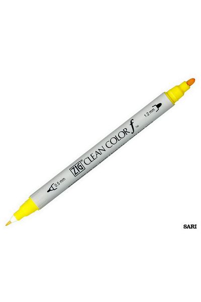 Zig Clean Color F Tcs-6000t 050 Yellow Double Sided Pen