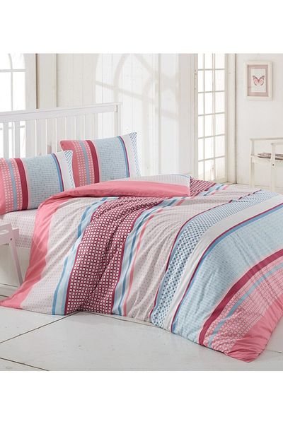 Taç Σετ Παπλωματοθήκη Crystal Light Διπλό Vira Pink