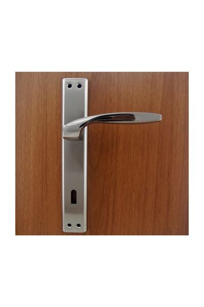 Azimkar Hırdavat Zümrüt Kapı Kolu Nikel Saten Aynalı Oda