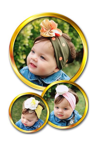 Babygiz Multicolored Baby Girl Bandana Set