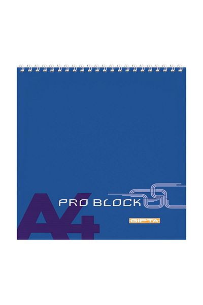 Gıpta Pro Block Memo Pad A-6 Spiral Cardboard Cover 40 Sheets Striped 12 Pieces 3-16620 (1 Pack 12 Pieces)