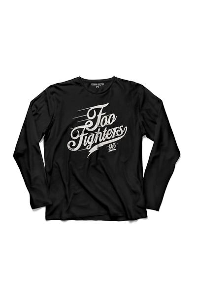 Kendim Seçtim Tricou cu mânecă lungă cu logo Ff Foo Fighters 95 1995 Tricou pentru copii imprimat