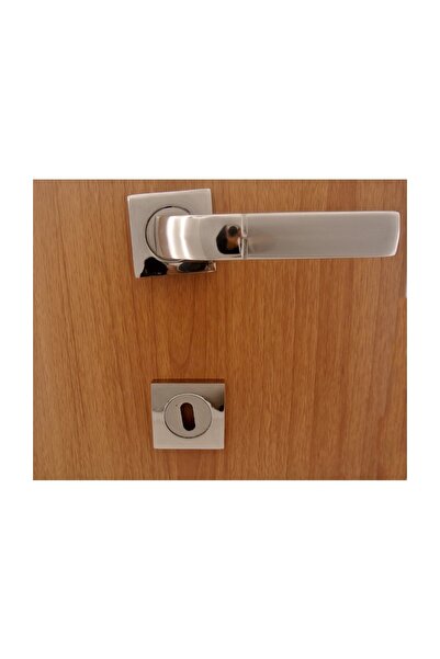 Azimkar Hırdavat Eros Nikel Saten Rozetli Kapı Kolu Oda