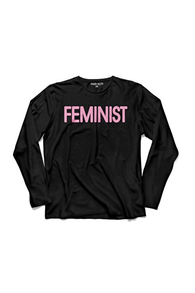 Kendim Seçtim Muška feministička majica Af Strong Ženski feminizam dugi rukav...