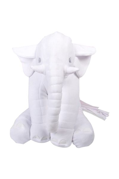Teknor White Plush Soft Elephant - My Big Sleeping Companion 60 Cm
