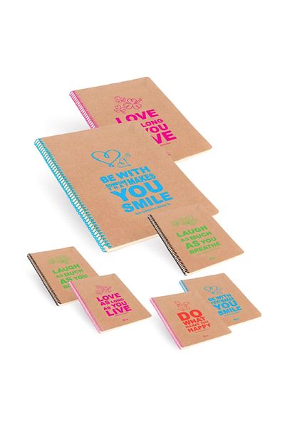 KESKİN COLOR 80 Sheets A6 Funky Spiral Hard Cover Lined Notebook418021-99
