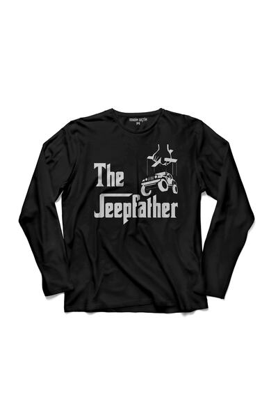 Kendim Seçtim Tricou cu mânecă lungă The Jeepfather Godfather Off Road Jeep Jeep